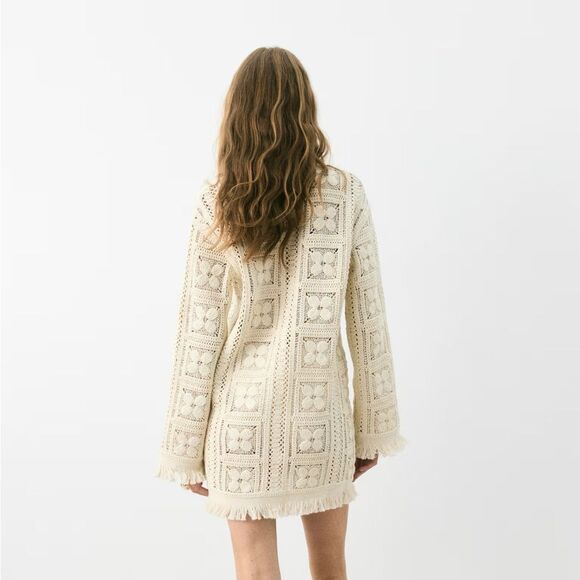 H&M Edition Crochet-Look Tunic Dress New - Picture 8 of 10